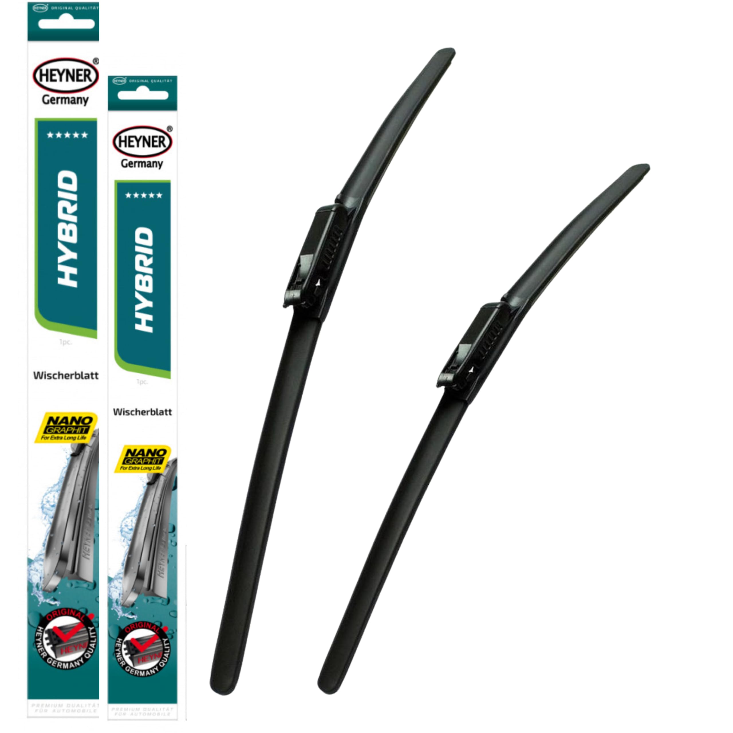 Fits Renault Captur 2013-2020 Heyner Hybrid Windscreen Wiper Blades 26"14" HH2614B + TLB
