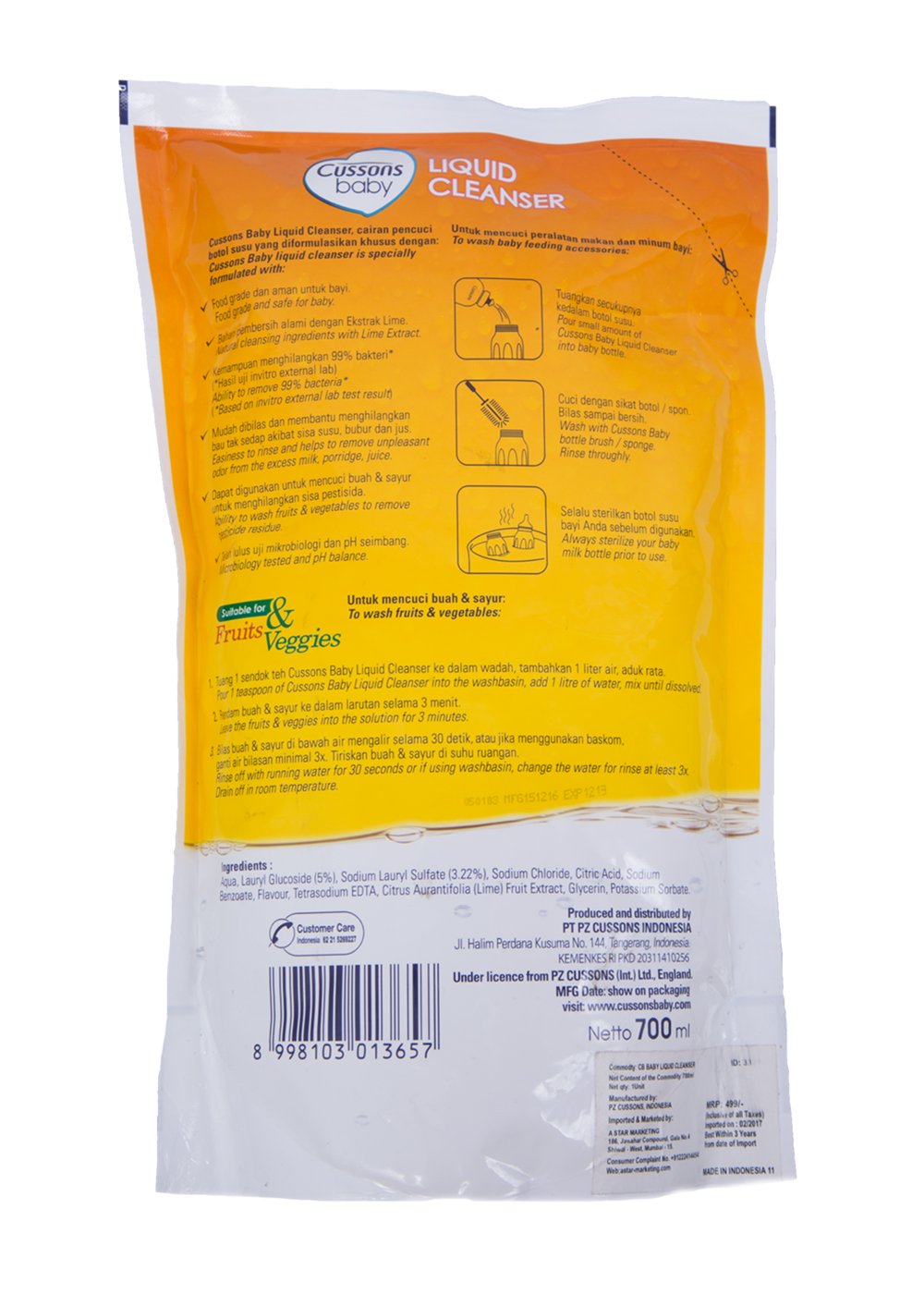 cussons baby liquid detergent