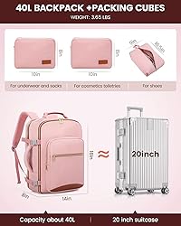 LOVEVOOK Travel Backpack for Women Men as Personal