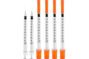 OTWOOI 29G 1cc 1/2" Syringe with Needle - Disposable Individual Package-100 Pack