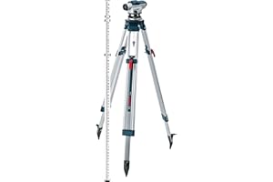 BOSCH Optical Level Kit with 32x Magnification Power Lens, Tripod and Rod GOL 32CK