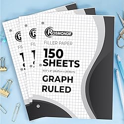 Rosmonde Loose Leaf Paper Bulk, 3600 Sheets, 24