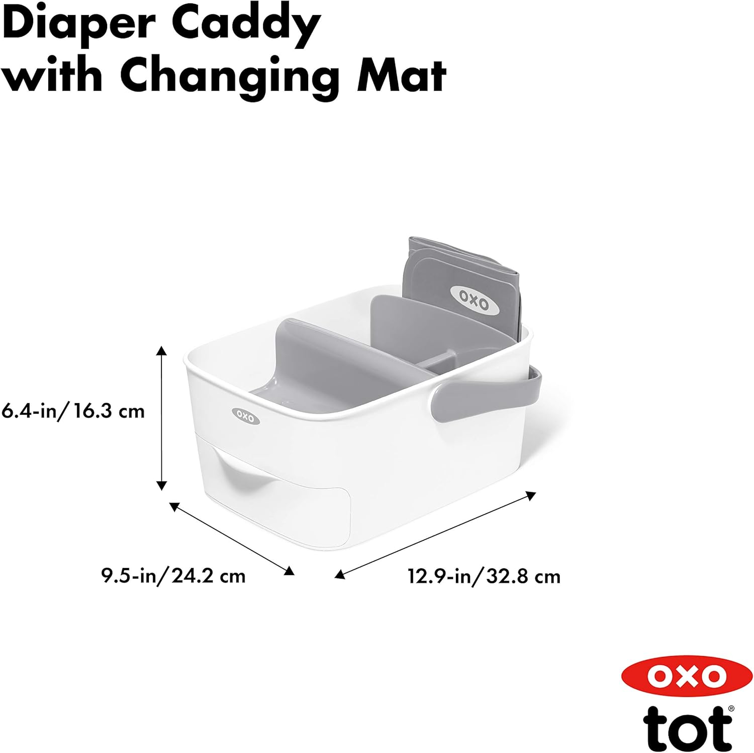oxo tot diaper caddy with changing mat