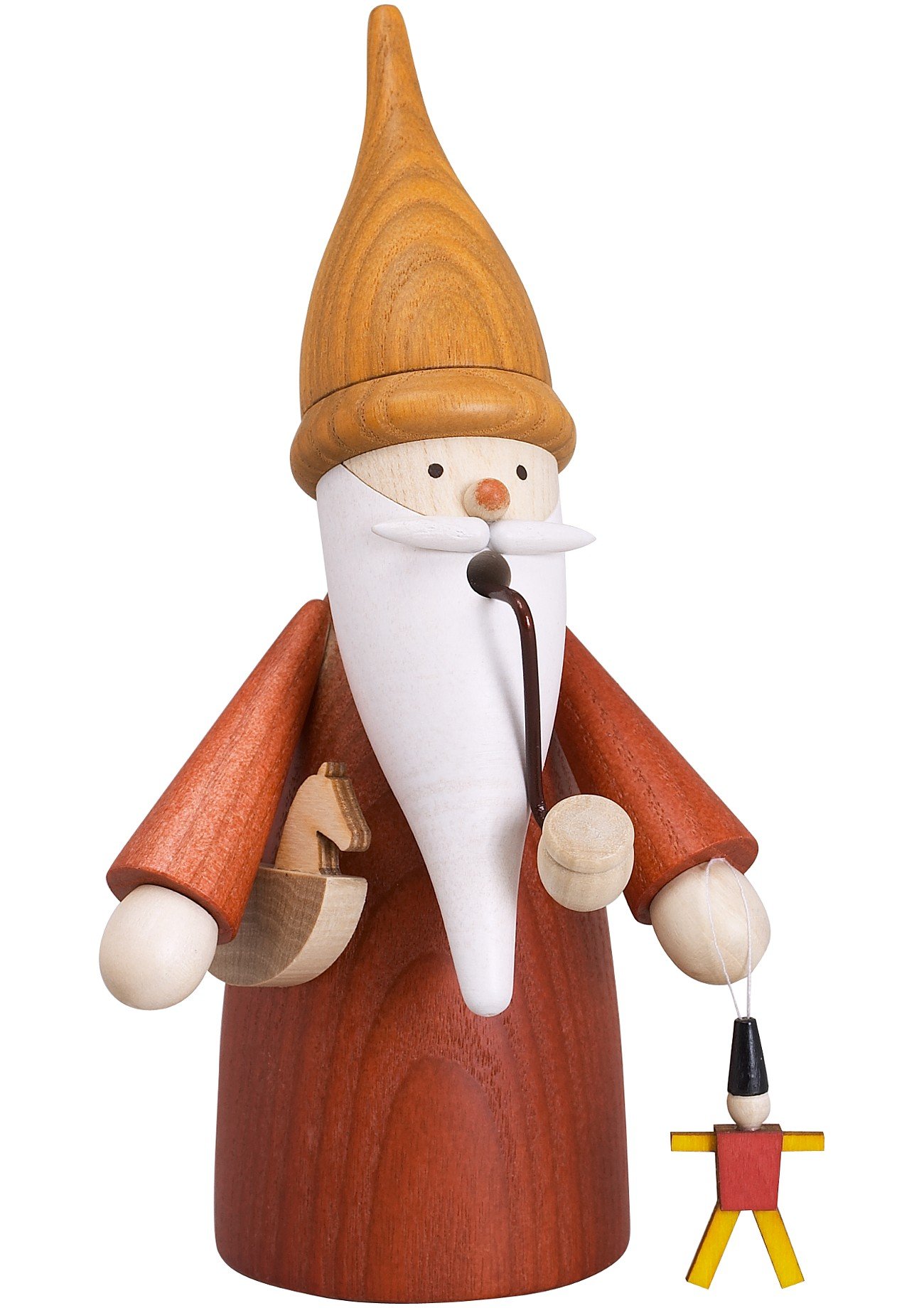 Seiffen folk art incense burner Figure Toy Maker Gnome Size: 16 cm