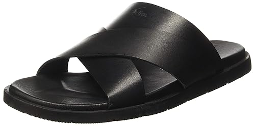 Men's Lc1533cblack Leather Thong Sandals