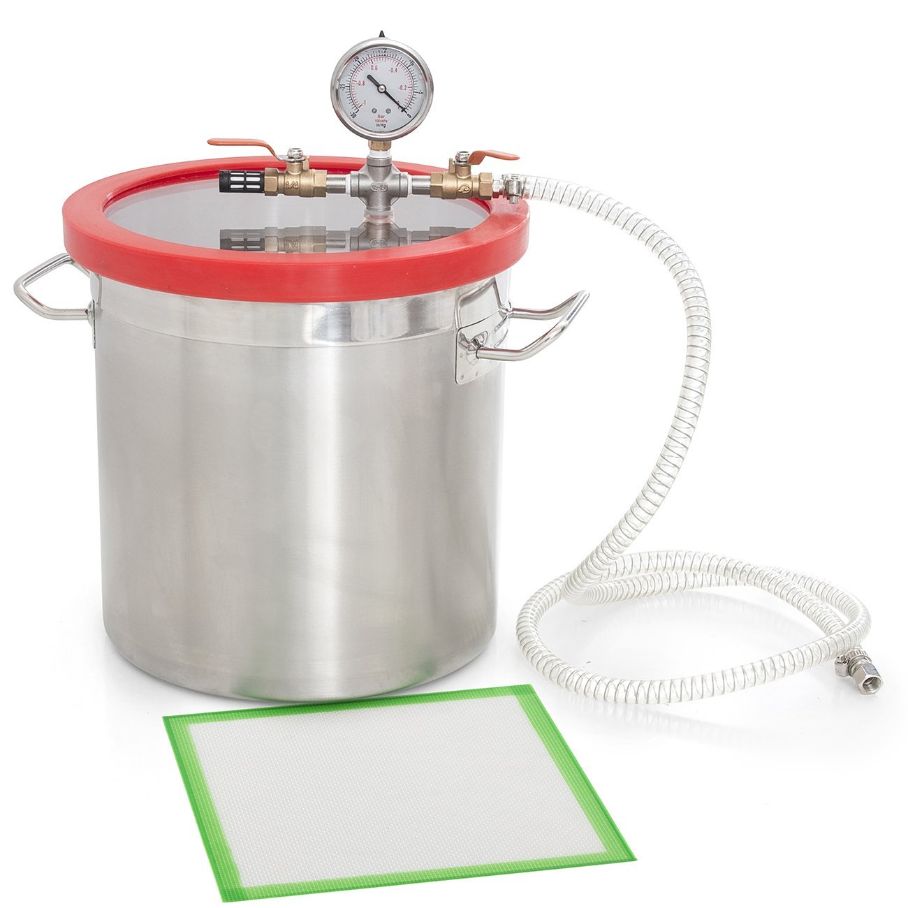 ARKSEN© 5Gal Vacuum Degassing Chamber Resin Silicone Epoxy Metal