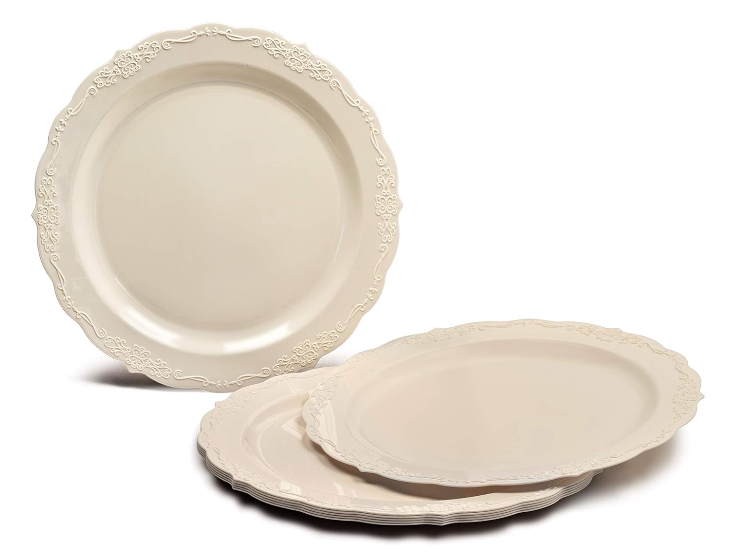 " OCCASIONS" 40 Plates Pack, Disposable Vintage Wedding