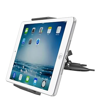 APPS2Car Universal Handy Tablet CD-Schlitz Auto Halterung für Ipad 2 3 4/Air 1 2/Mini 1 2 3 4, Samsung Tab S A 4 3, Kindle Fi