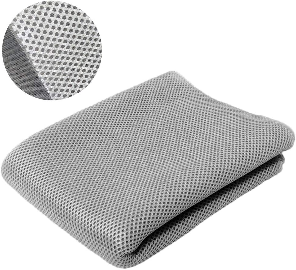 Speaker Grill Cloth Stereo Mesh Fabric for Speaker Repair, Gray - 55 x 20 in / 140 x 50 cm: Electronics