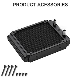 Clyxgs Water Cooling Radiator, 12 Pipe Aluminum