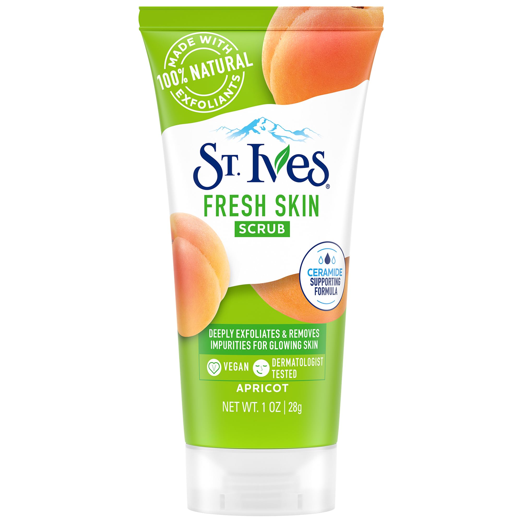 St. Ives Fresh Skin Invigorating Apricot Scrub Unisex, 1 Ounce