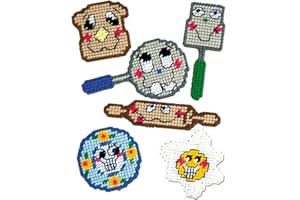 DESIGNWORKS INK DESIGN WORKS Kitchen Buddies Plastic Canvas Magnet Kit - Set of 6