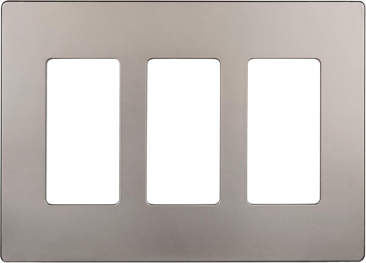 Enerlites Screwless Decorator Wall Plate Child Safe Cover, Size 3-Gang 4.68" H x 6.53" L, Unbreakable Polycarbonate Thermoplastic, SI8833-W, Glossy, White: Home Improvement