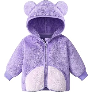 Baby Girl Winter Warm Fleece Jacket Toddler Boy Sherpa Infant Sweater Coat | Baby Girl Winter Warm With Hood Fleece Jacket To