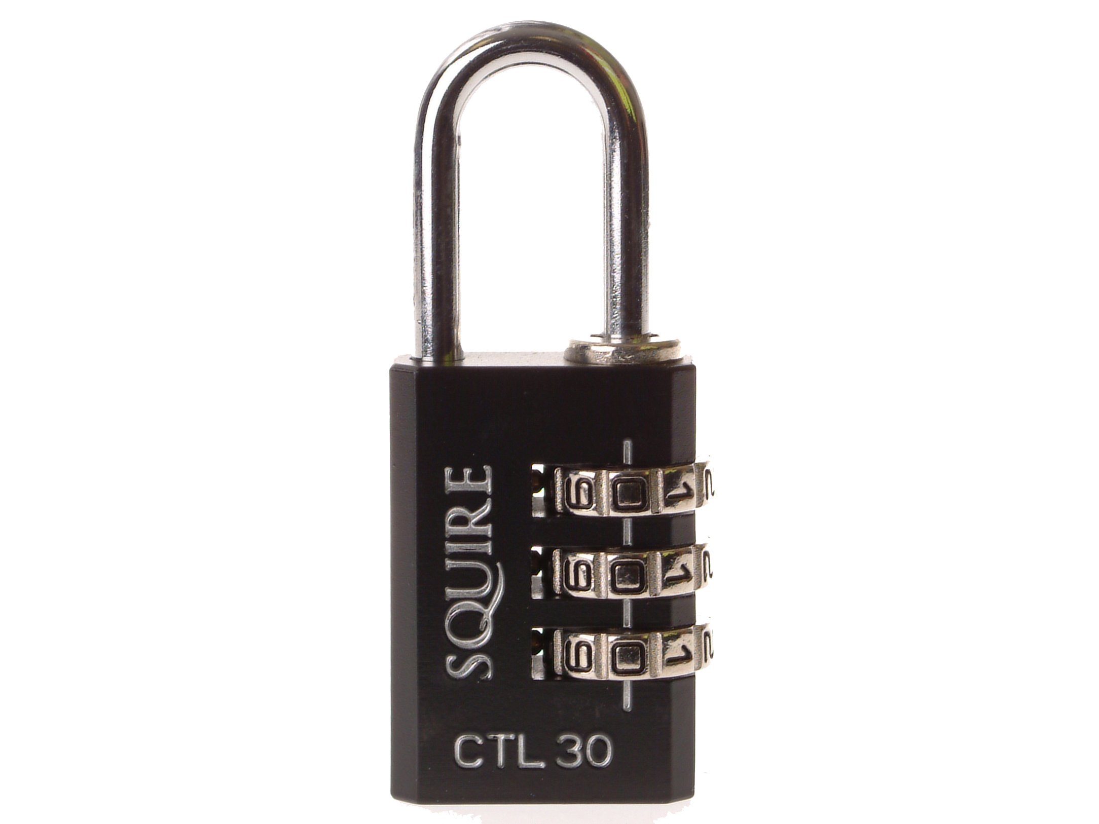 Squire CTL30 Combination Padlock 30mm, Black