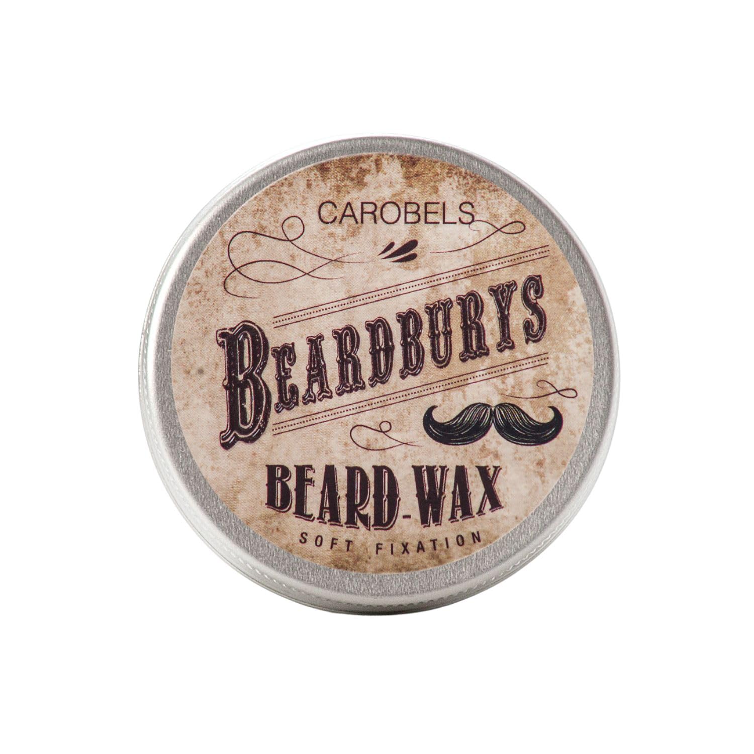 Beardburys Soft Fixing Beard and Mustache Wax Natural Hold, Lightweight Formula, Easy Styling, Paraben-Free, Suitable for All Beard Types - 50g