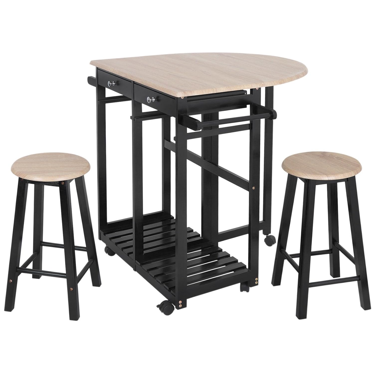 Kitchen Island Space Saver Set With Stools All About Kitchen Set