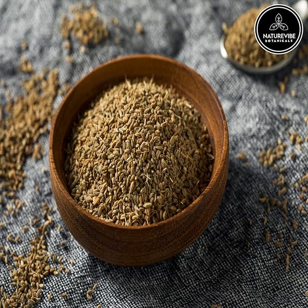 NATUREVIBE BOTANICALS AJWAIN SEEDS, 5LBS | CAROM SEEDS WHOLE | NON GMO & GLUTEN FREE | HELPS IN DIGESTION | 80 OUNCES