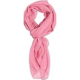 PANTONIGHT Long Chiffon Sheer Scarf For womens