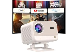 YABER PROJECTOR [Netflix-Licensed/Sound by JBL] Yaber L2 Plus Projector with WiFi and Bluetooth, Native 1080P Projector 4K Support, Auto Focus/Keystone Correction, Built-in Apps, Portable Proyector for Home & Outdoor