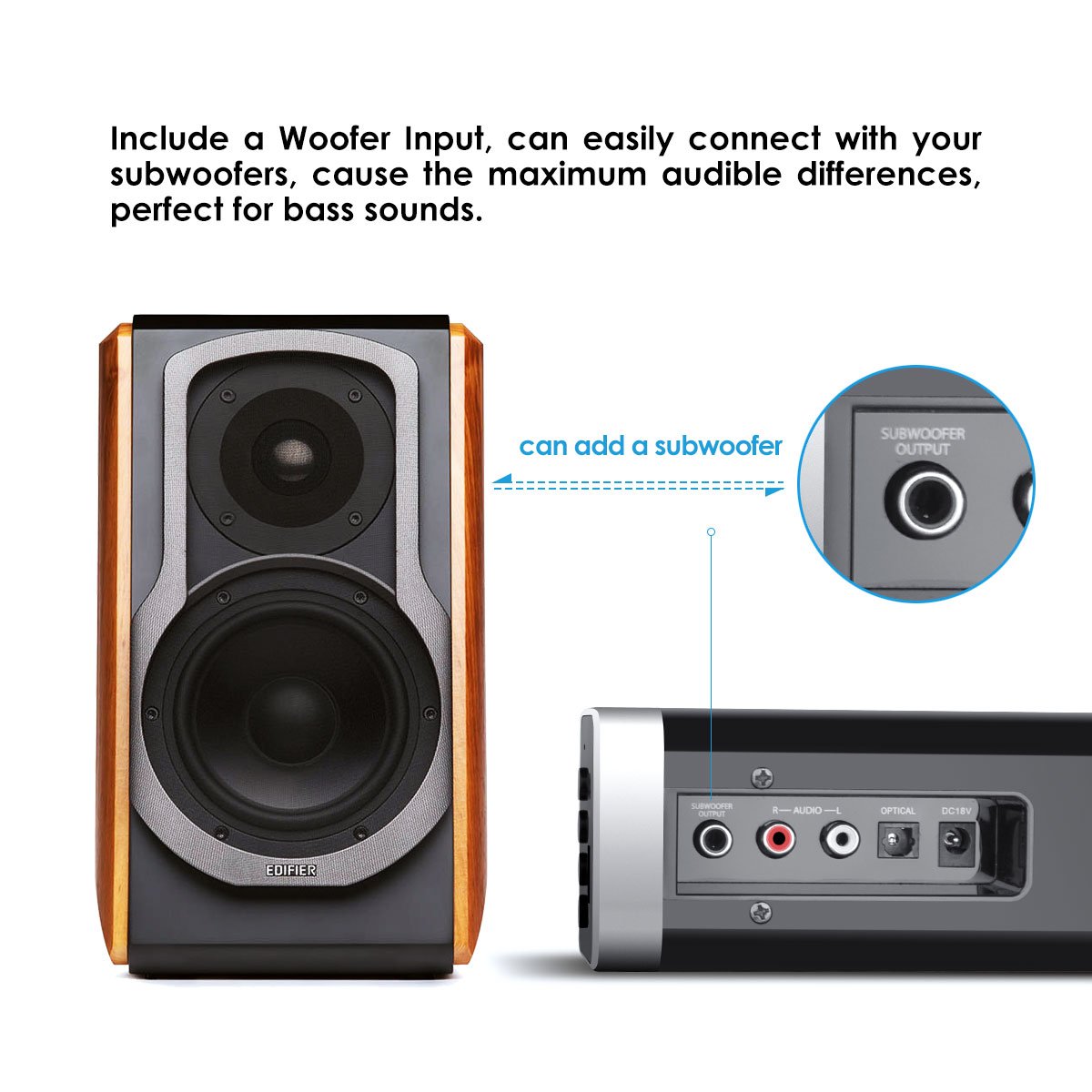 Soundbar, Joly Joy TV Sound Bar 30W Wireless Bluetooth Stereo Speaker 2.0-Channel Powerful Bluetooth Speaker with Remote Control for Indoor and Outdoor Party Sports