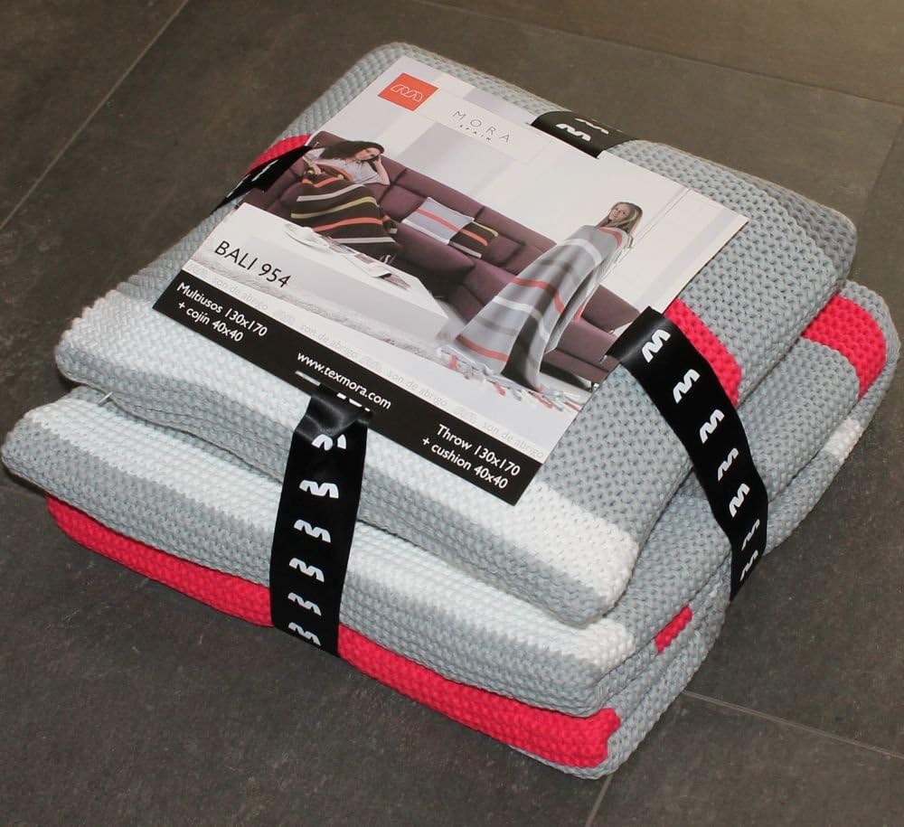 Blankets Mora Plaid Bali Grey 130 x 170 cm