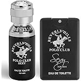 Beverly Hills Polo Club BHPC Men's Eau De Toilette Bonus Pack | Sexy Scent | Long-Lasting Fragrance with Portable Pocket Spray