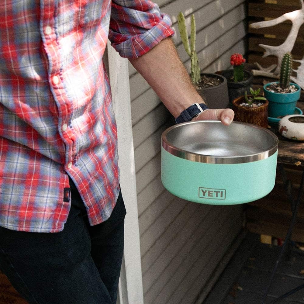 Kitchen & Dining : YETI Boomer 8, Stainless Steel, Non-Slip Dog Bowl, Holds 64 Ounces, Seafoam : 