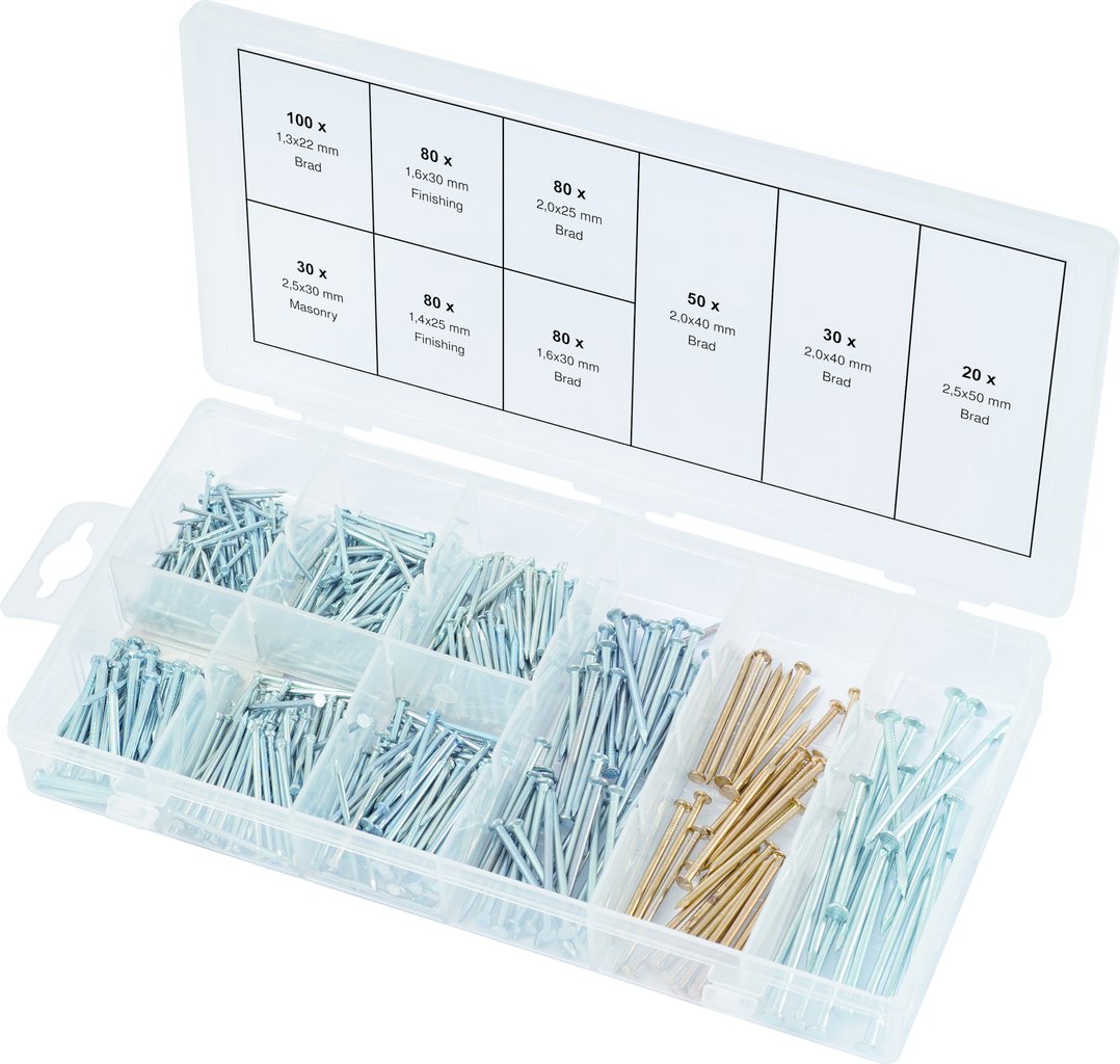 KS Tools 970.0370 Nails assortment, 550 pcs