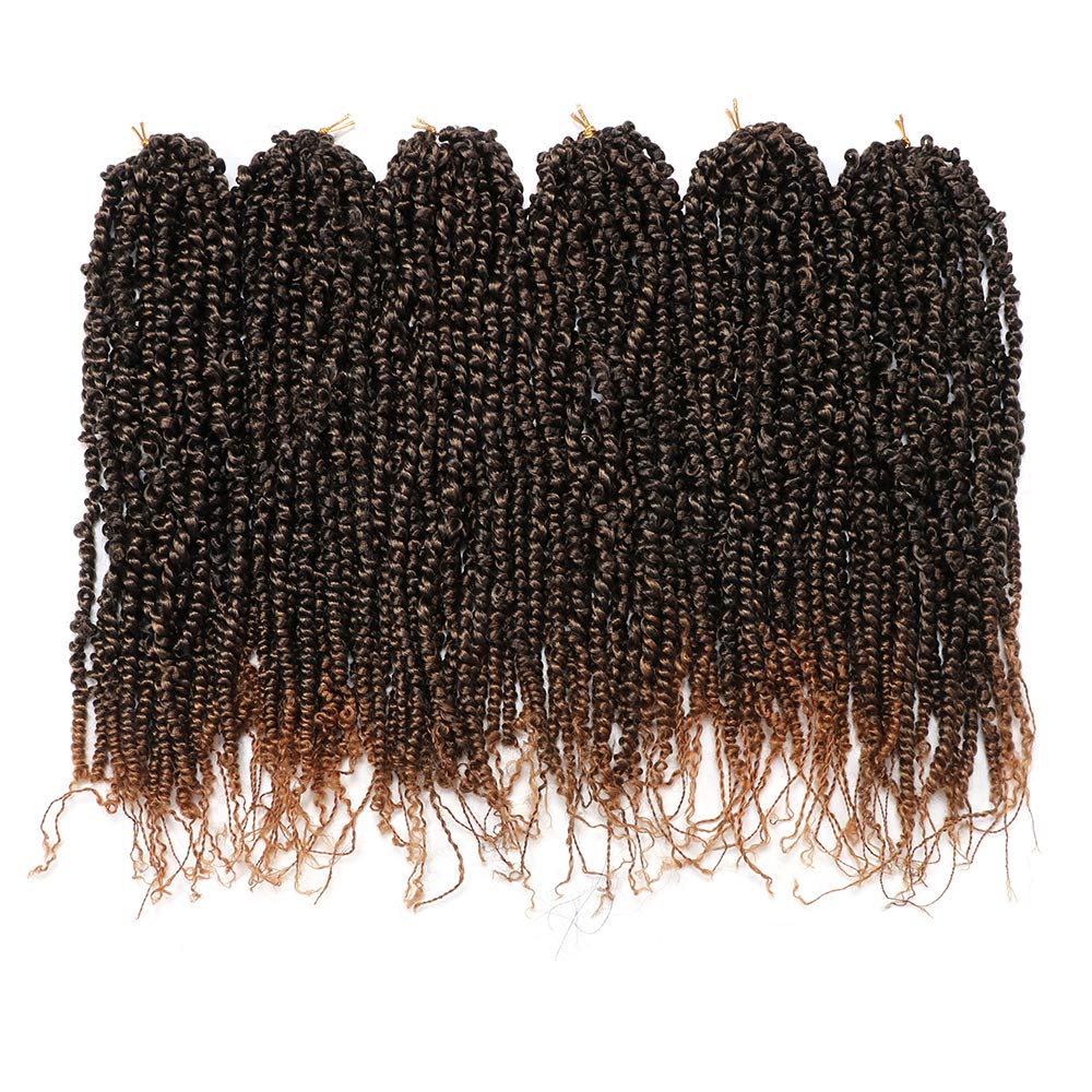 6 Packs Pre Twisted Passion Twist Synthetic Hair Extension For Men