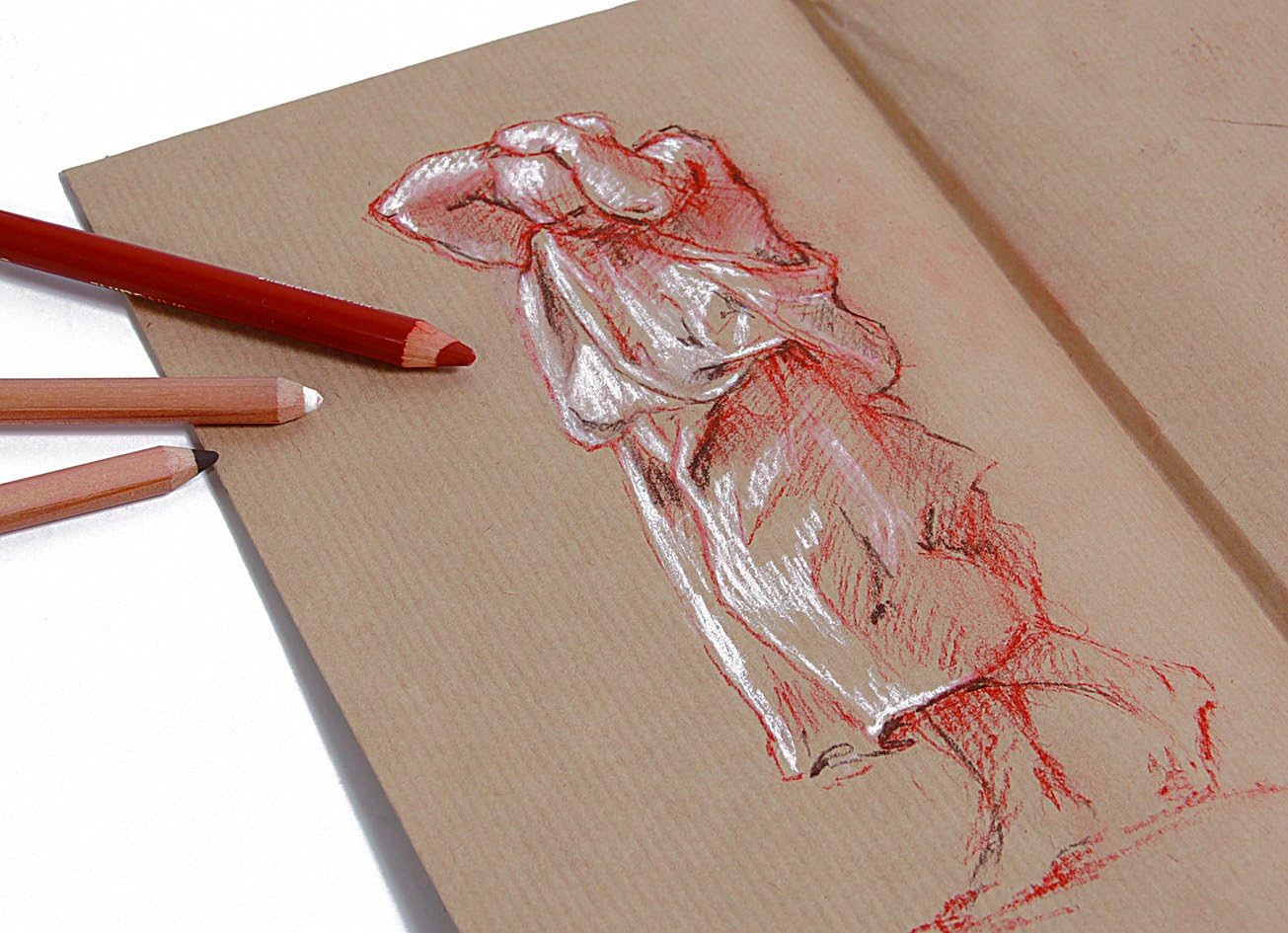 Clairefontaine, Ref 975816C, Kraft Paper Pad (50 Sheets), A3 (420 x 297mm) Size, 120gsm Paper, Acid Free, pH Neutral - Image 3