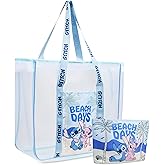 Get Trend Tote Bag for Women Teens Mesh Beach Bag Travel Bags with Small Pouch