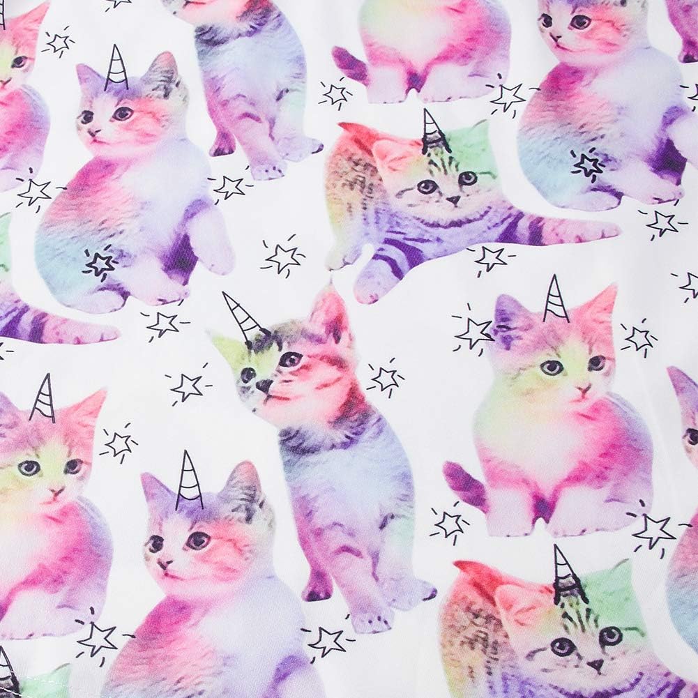 Ahegao Girl's Floral Sleeveless Dresses Kids One Piece Sundress for Casual School 4-13 Years Old: Clothing