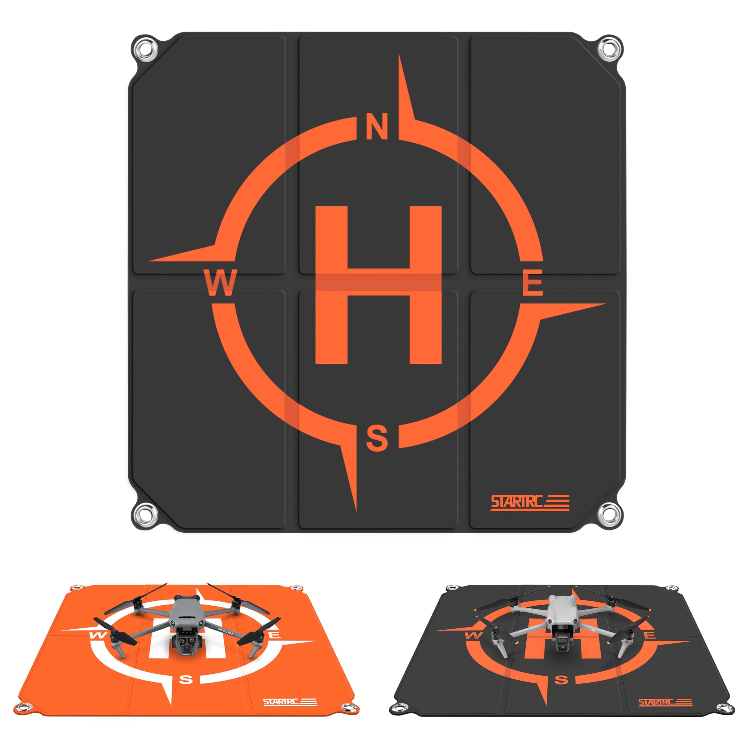 STARTRC Drone Landing Pad ,65cm(25'') Foldable Double-Sided Waterproof Helipad for DJI Air 2S,Mavic Air 2,Mavic Mini 2,Mavic 2 Pro/Zoom,Phantom 4/3,DJI FPV,Holy Stone