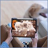 FINTIE Hybrid Case for iPad Air 11 inch M4/M3/M2 Ocean Marble Clear Back Pencil view 9
