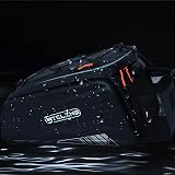 HOMPER Waterproof Bike Rack Pannier Bag 9L EVA Hard Shell Reflective Black view 2