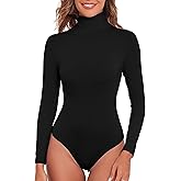 Kindcall Women Long Sleeve Turtleneck Bodysuit Shirts 2025 Fashion Going Out Tops
