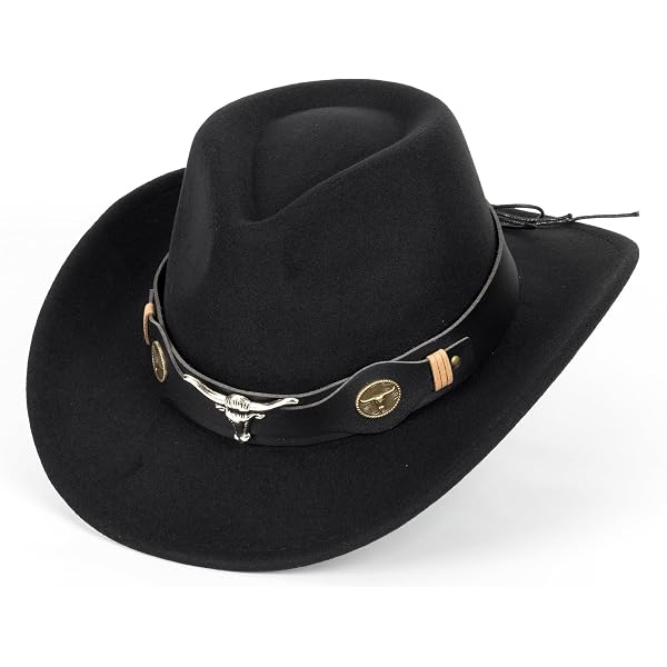 Women & Men Felt Western Cowboy Hat Classic Roll Up Brim  display picture 2
