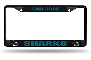 Rico Industries NHL San Jose Sharks Standard Chrome License Plate Frame , 6 x 12.25"