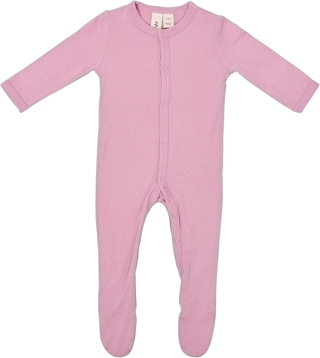 solid color footie pajamas