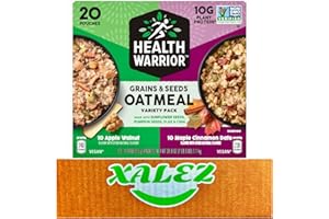Health Warrior Oatmeal Variety Pack, 20 ct + XALEZ TM Gift Box