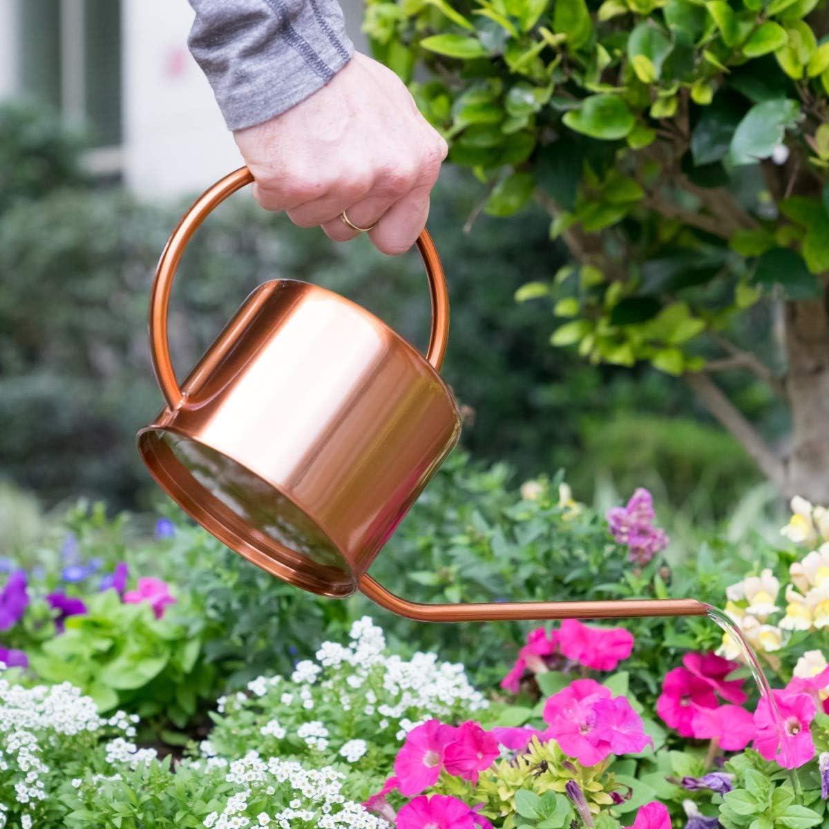 Homarden Copper Colored Watering Can for Outdoor and Indoor House Plants, 40oz : Garden & Outdoor