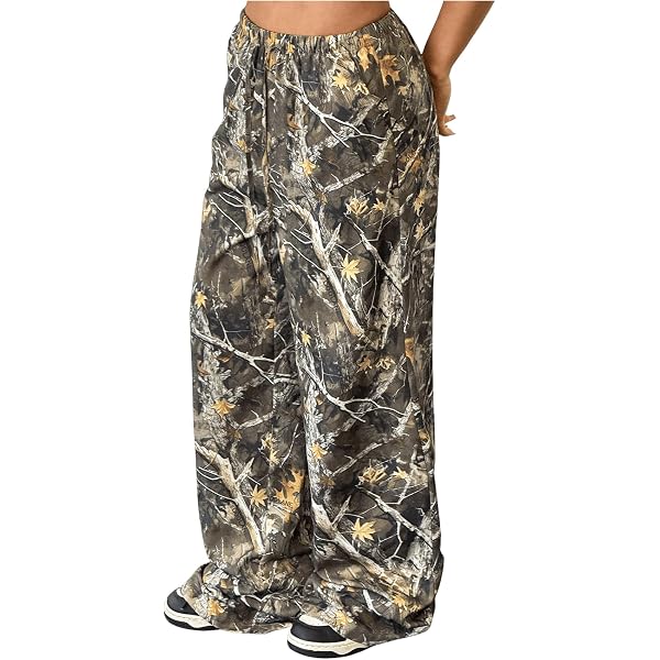Amazon.com: SOLY HUX Girl's Camo Wide Leg Pants Drawstring Waist
