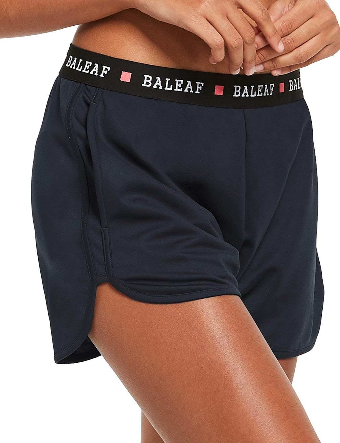 BALEAF Women's 3.5" Athletic Lightweight Running Shorts Pockets Sports Active Gym Workout Dri Fit Yoga Lounge : Clothing