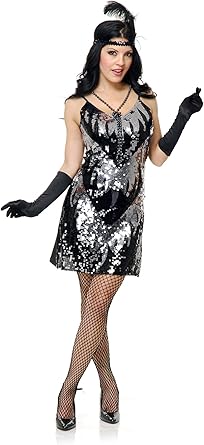 silver sequin dress amazon
