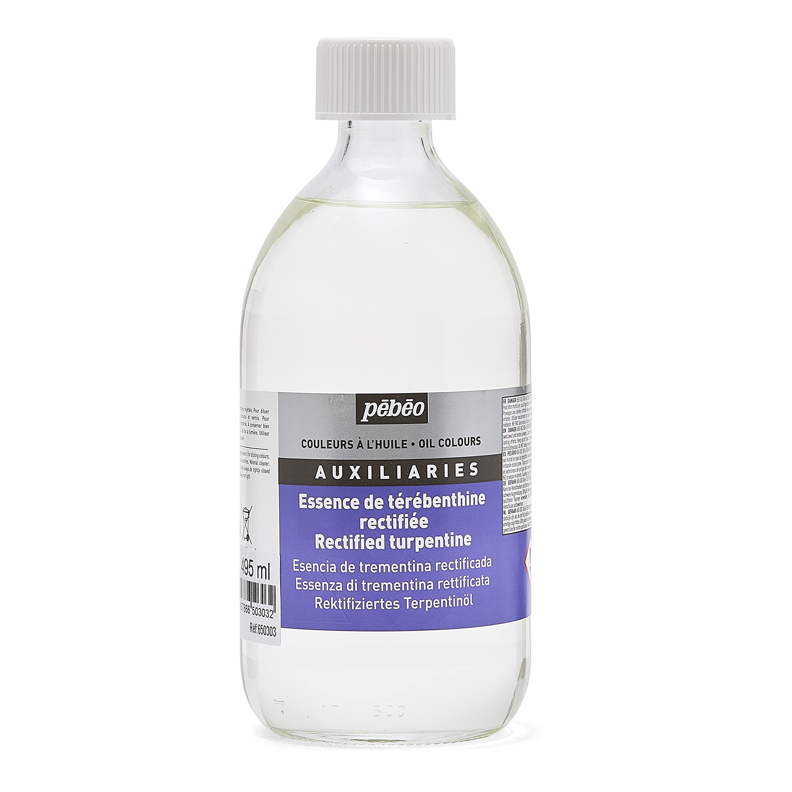 Pebeo 650303 495 ml Rectified Turpentine, Transparent