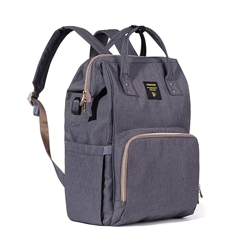 SUNVENO Diaper Bag Backpack with USB Charging Port, Large Capacity