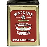 Watkins Gourmet Spice Tin, Pure Ground Cinnamon, 6 oz. Tin, 1-Count