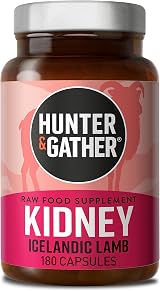 Hunter & Gather Kidney 180 Capsules Histamine Support DAO Lamb Kidney