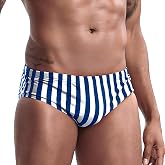 AIMPACT Printed Men's Swim Briefs Quick Dry Bathing Suit with Drawstring | Lightweight, Stretchy, Linerless, Fade-Resistant, Zero-Chafe Comfort, for Relaxing Pool &amp; Beach